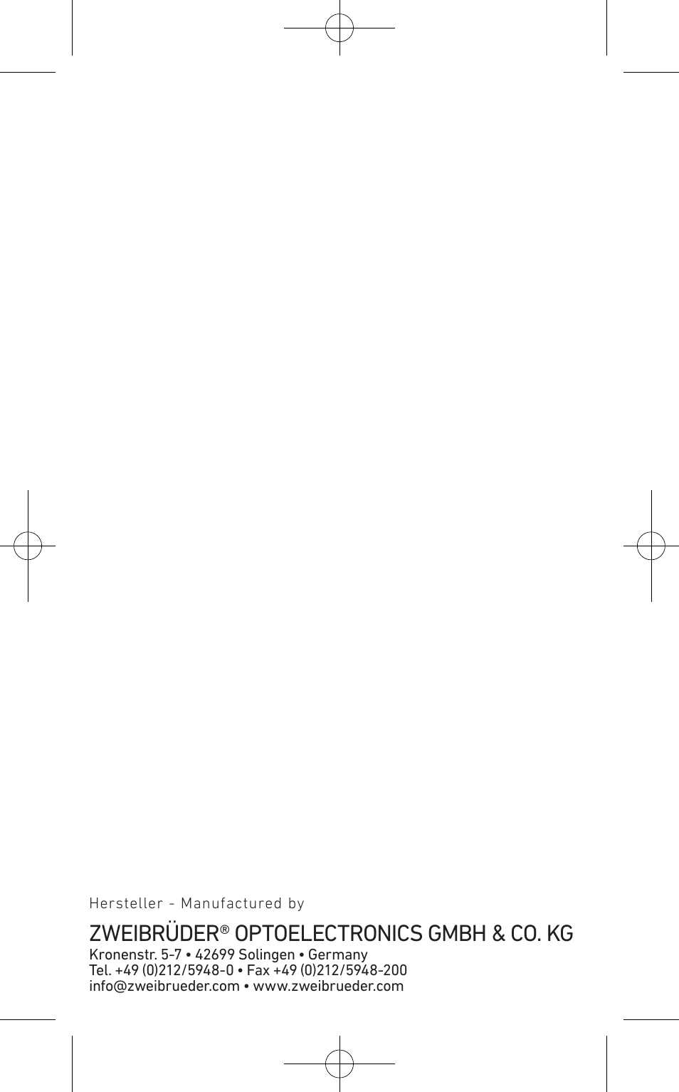 Zweibrüder® optoelectronics gmbh & co. kg | LED LENSER H14.2 User Manual | Page 36 / 36