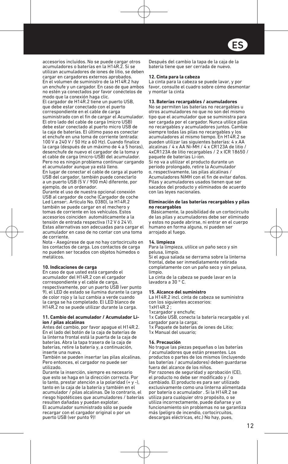 LED LENSER H14R.2 User Manual | Page 13 / 53