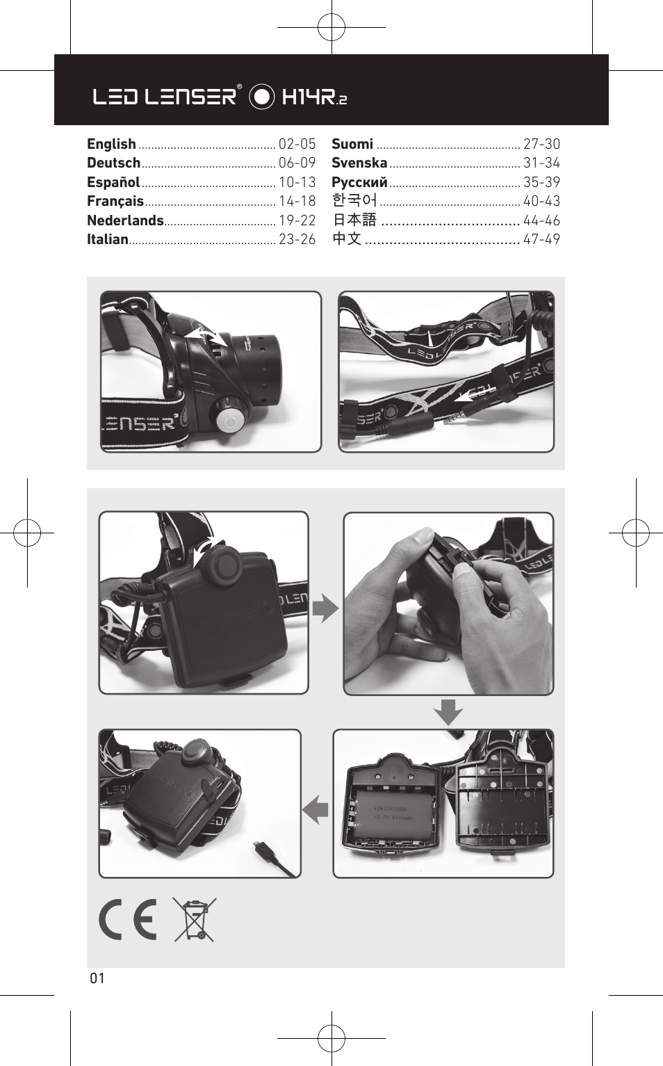 Led lenser® * h14r | LED LENSER H14R.2 User Manual | Page 2 / 53