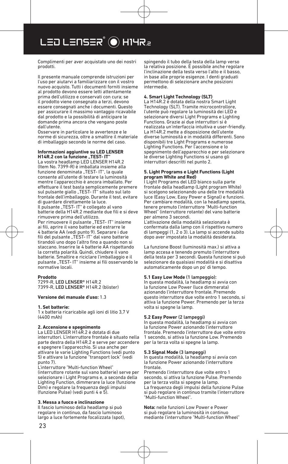 Led lenser® * h14r | LED LENSER H14R.2 User Manual | Page 24 / 53