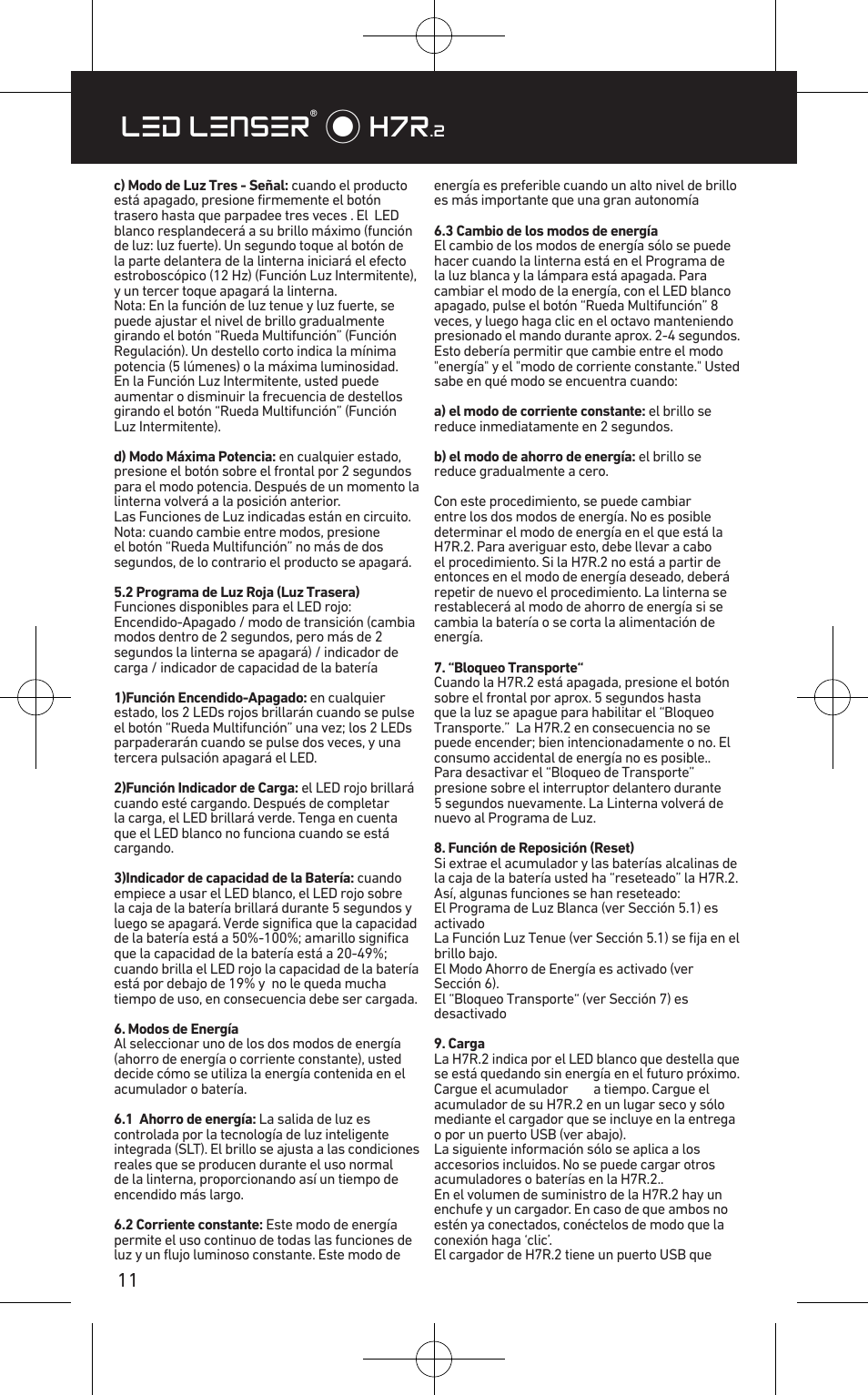 Led lenser® * h7r | LED LENSER H7R.2 User Manual | Page 12 / 50