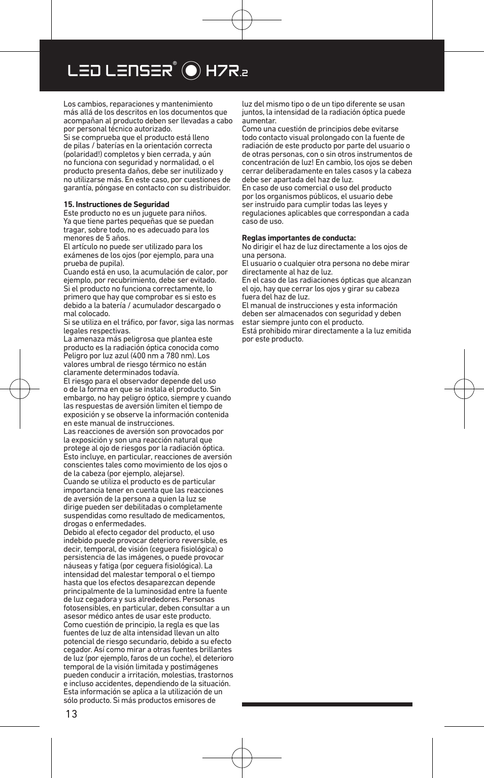 Led lenser® * h7r | LED LENSER H7R.2 User Manual | Page 14 / 50