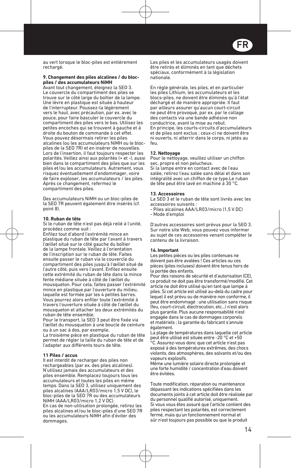 LED LENSER SEO™ 3 User Manual | Page 15 / 36