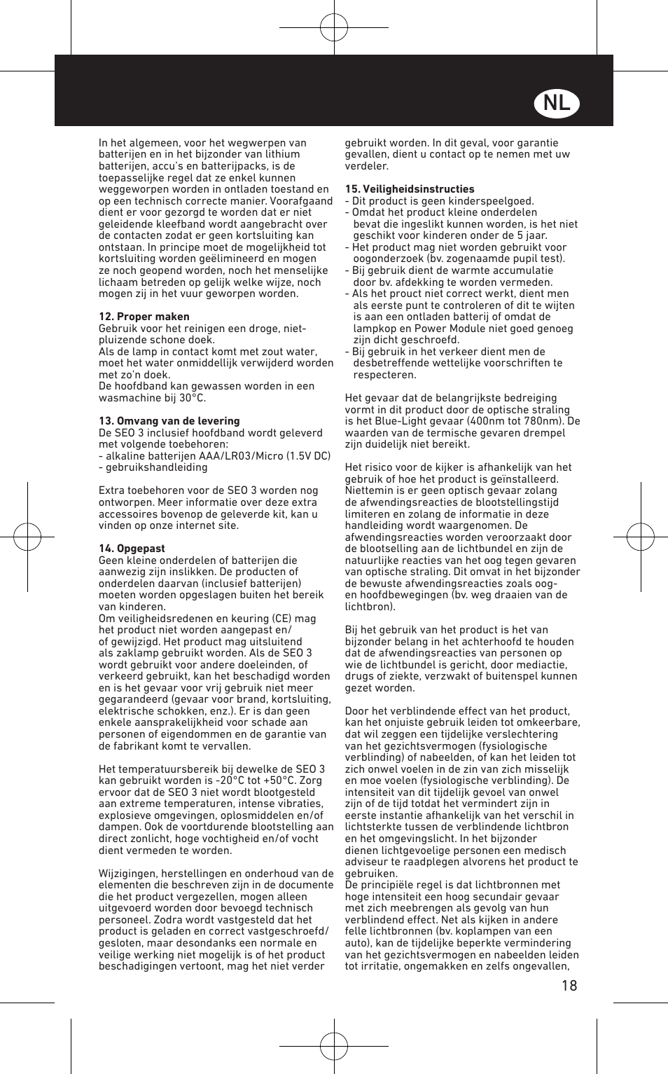 LED LENSER SEO™ 3 User Manual | Page 19 / 36
