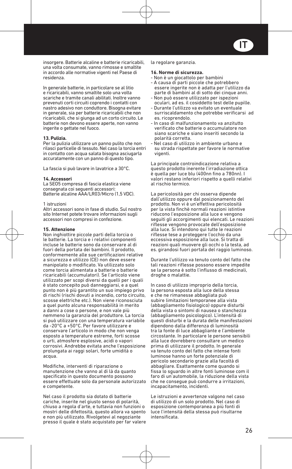 LED LENSER SEO™ 5 User Manual | Page 27 / 44