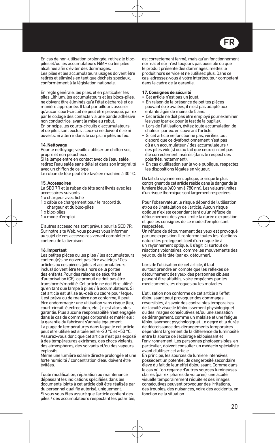 LED LENSER SEO™ 7R User Manual | Page 21 / 56