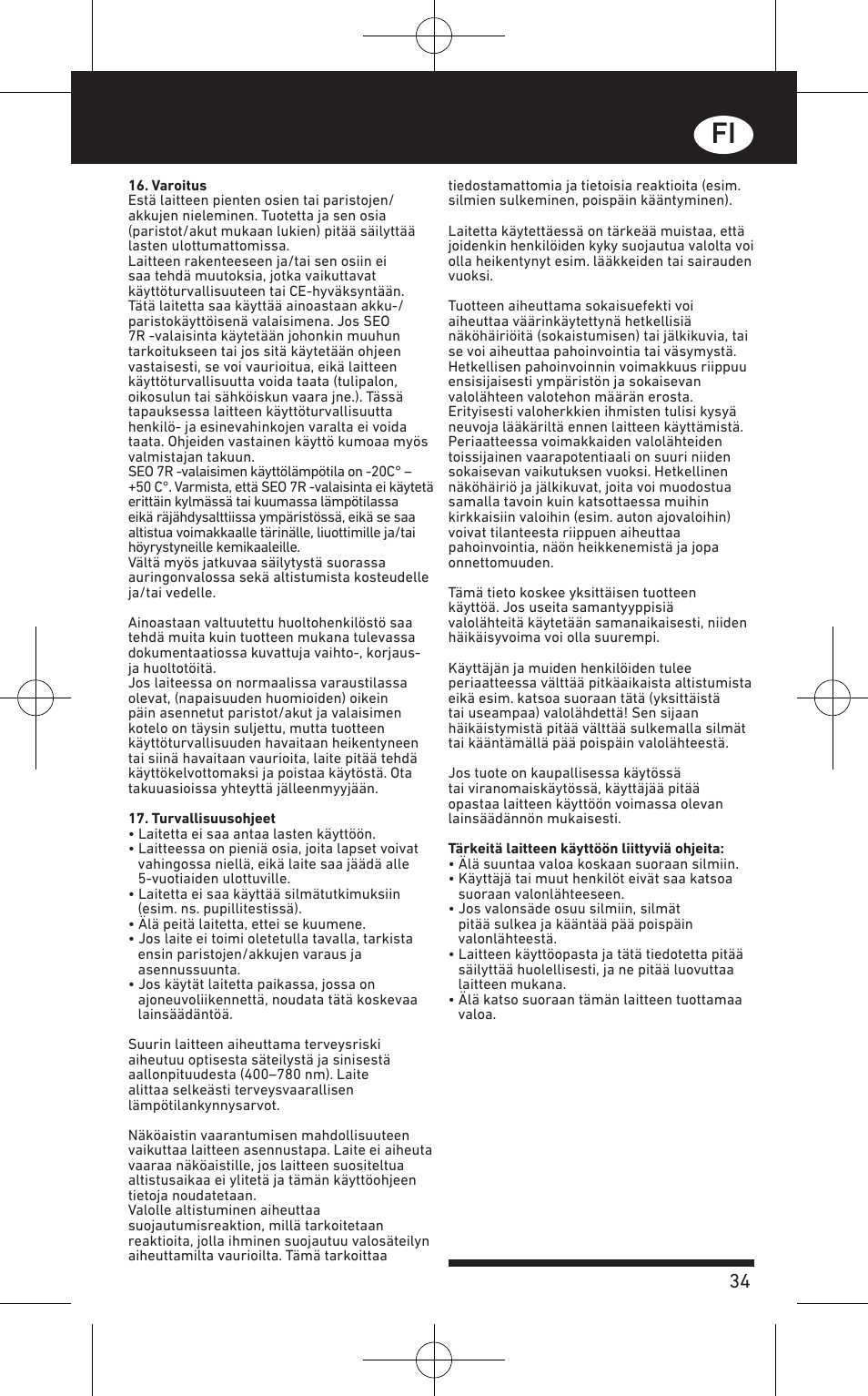LED LENSER SEO™ 7R User Manual | Page 35 / 56