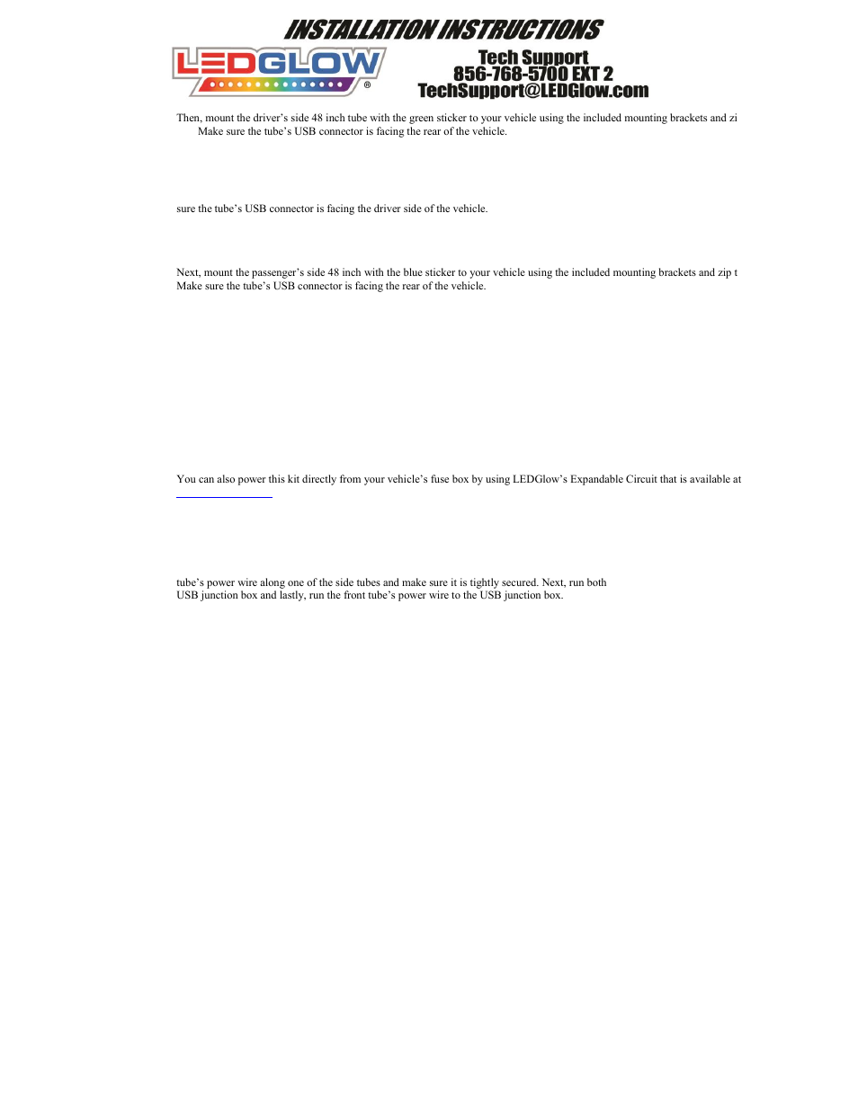 LEDGlow Advanced 3 Million Color USB Wireless LED Underbody Kit User Manual | Page 2 / 6