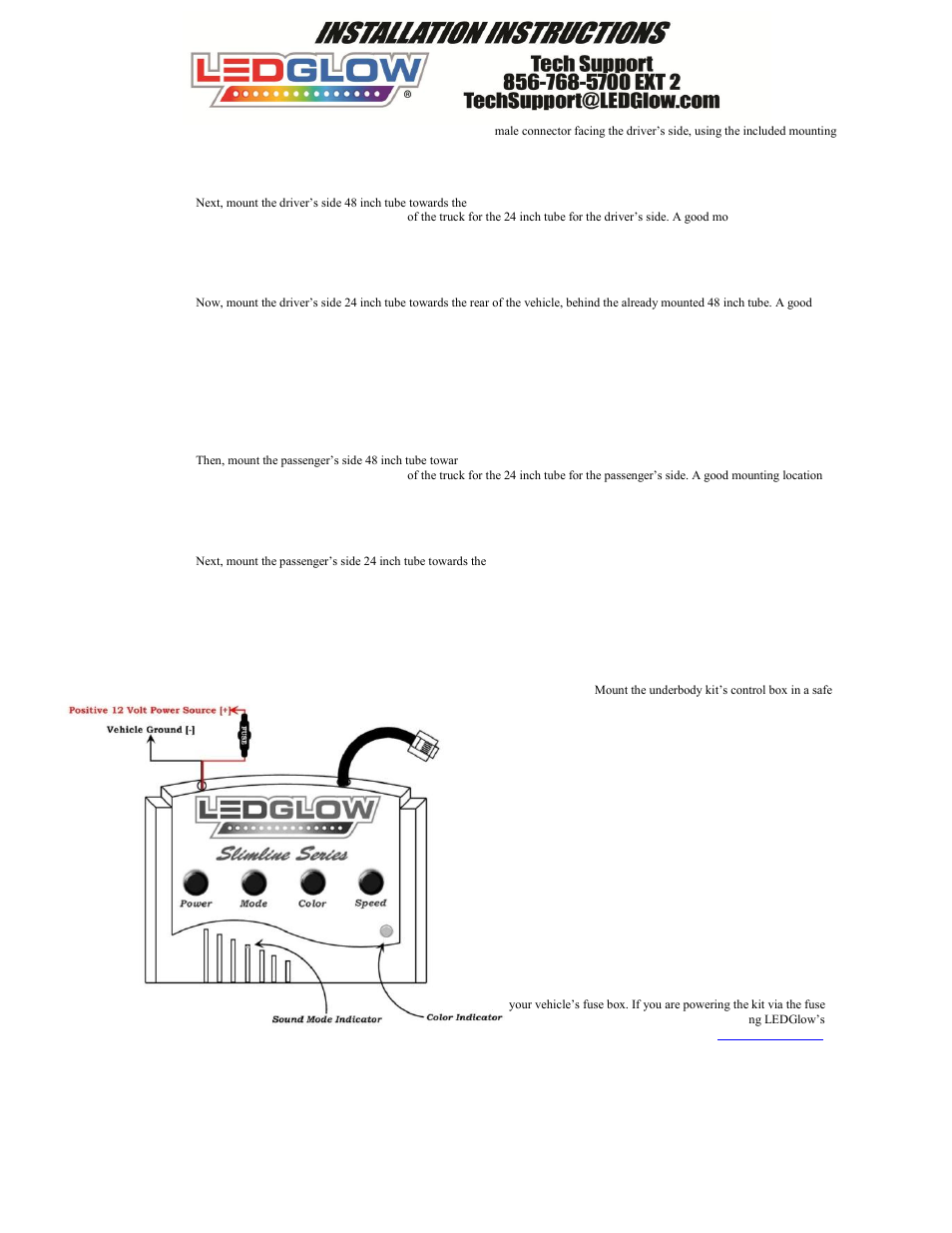 LEDGlow 7 Color Slimline Truck LED Underbody Kit User Manual | Page 2 / 4