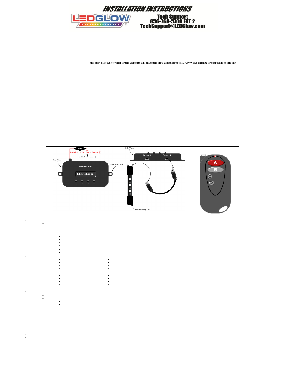 LEDGlow Million Color Pro SMD LED Interior Lighting Kit User Manual | 2 pages