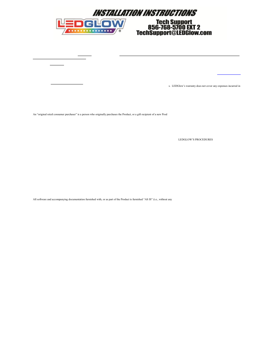 LEDGlow 6pc Flexible Million Color LED Interior Lighting Kit User Manual | Page 3 / 3