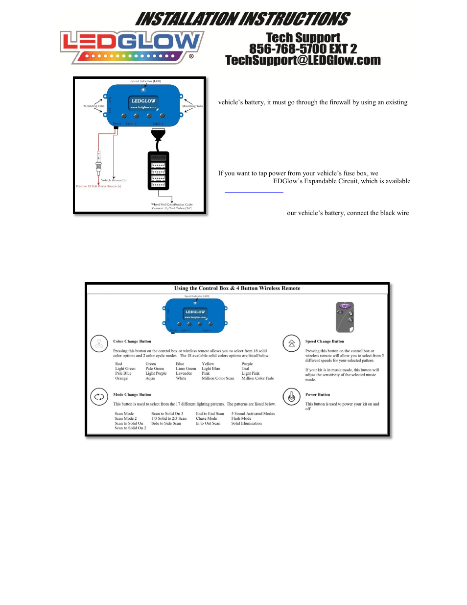LEDGlow Million Color LED Wheel Well Kit User Manual | Page 2 / 3