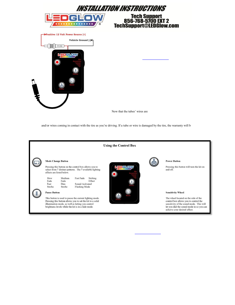 LEDGlow Single Color Golf Cart Kit User Manual | Page 2 / 4