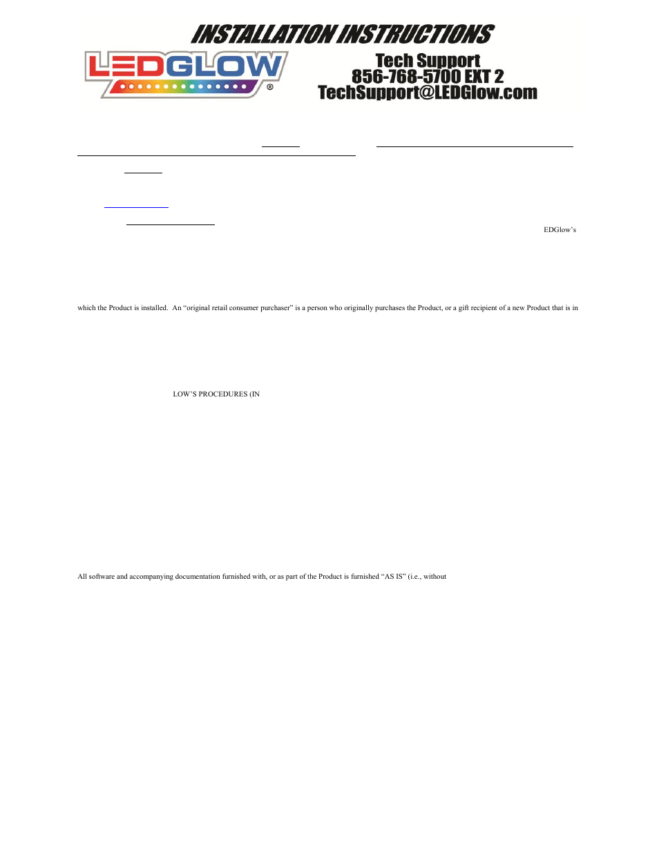 LEDGlow Advanced Single Color Flexible Motorcycle Light Kit User Manual | Page 3 / 3