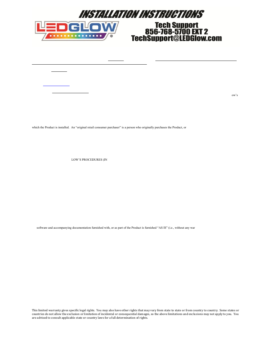 LEDGlow Single Color SMD Pod Motorcycle Lighting Kit User Manual | Page 3 / 3