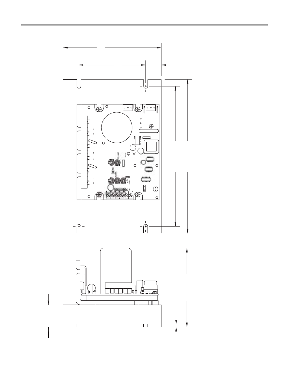 All dimensions in inches [millimeters | LEESON FHP Series Chassis Mount Variable Speed Drives User Manual | Page 13 / 76
