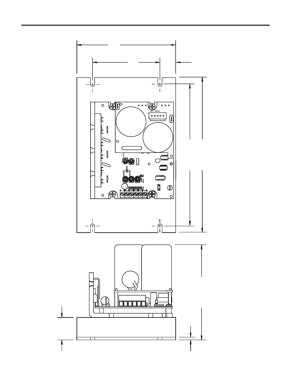 All dimensions in inches [millimeters | LEESON FHP Series Chassis Mount Variable Speed Drives User Manual | Page 17 / 76