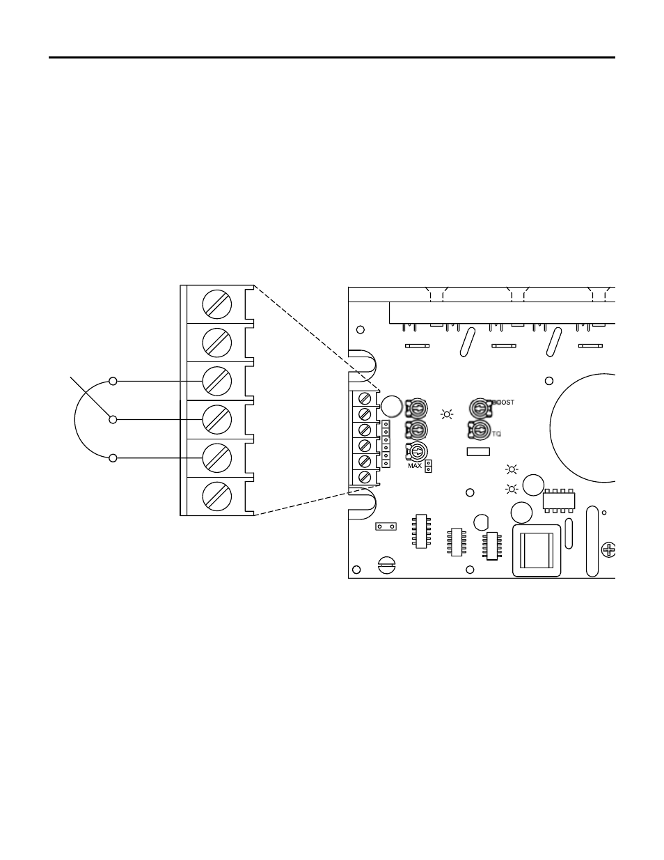 Speed adjust potentiometer connections, 31 installation, Tb501 | LEESON FHP Series Chassis Mount Variable Speed Drives User Manual | Page 41 / 76