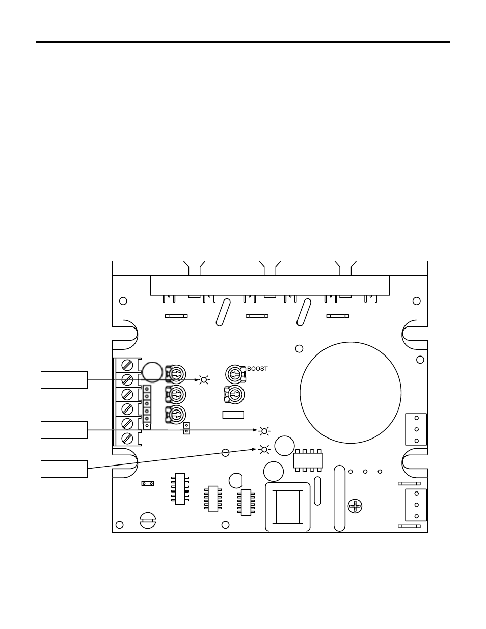 Tq limit led, 58 troubleshooting, Figure 29. fhp series diagnostic led locations | L1 l2 | LEESON FHP Series Chassis Mount Variable Speed Drives User Manual | Page 68 / 76