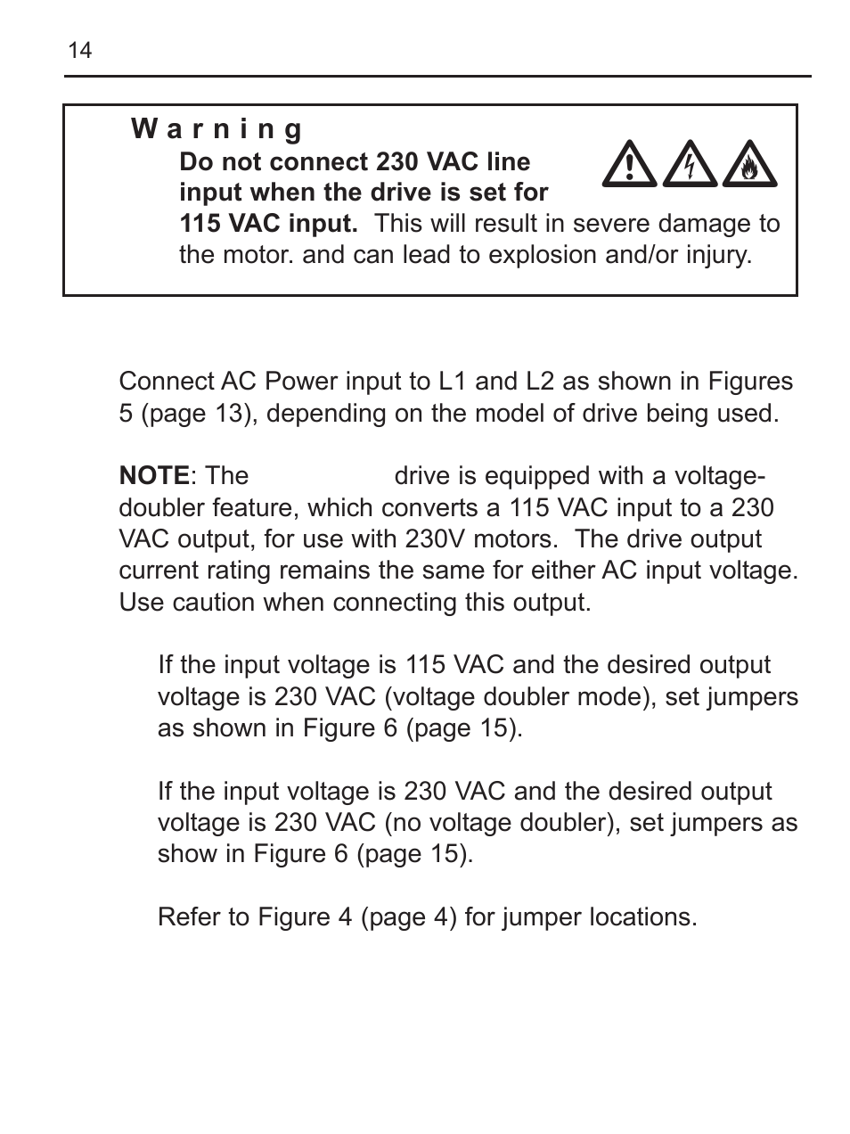 LEESON FHP Series NEMA 4x Variable Speed Drive User Manual | Page 23 / 67