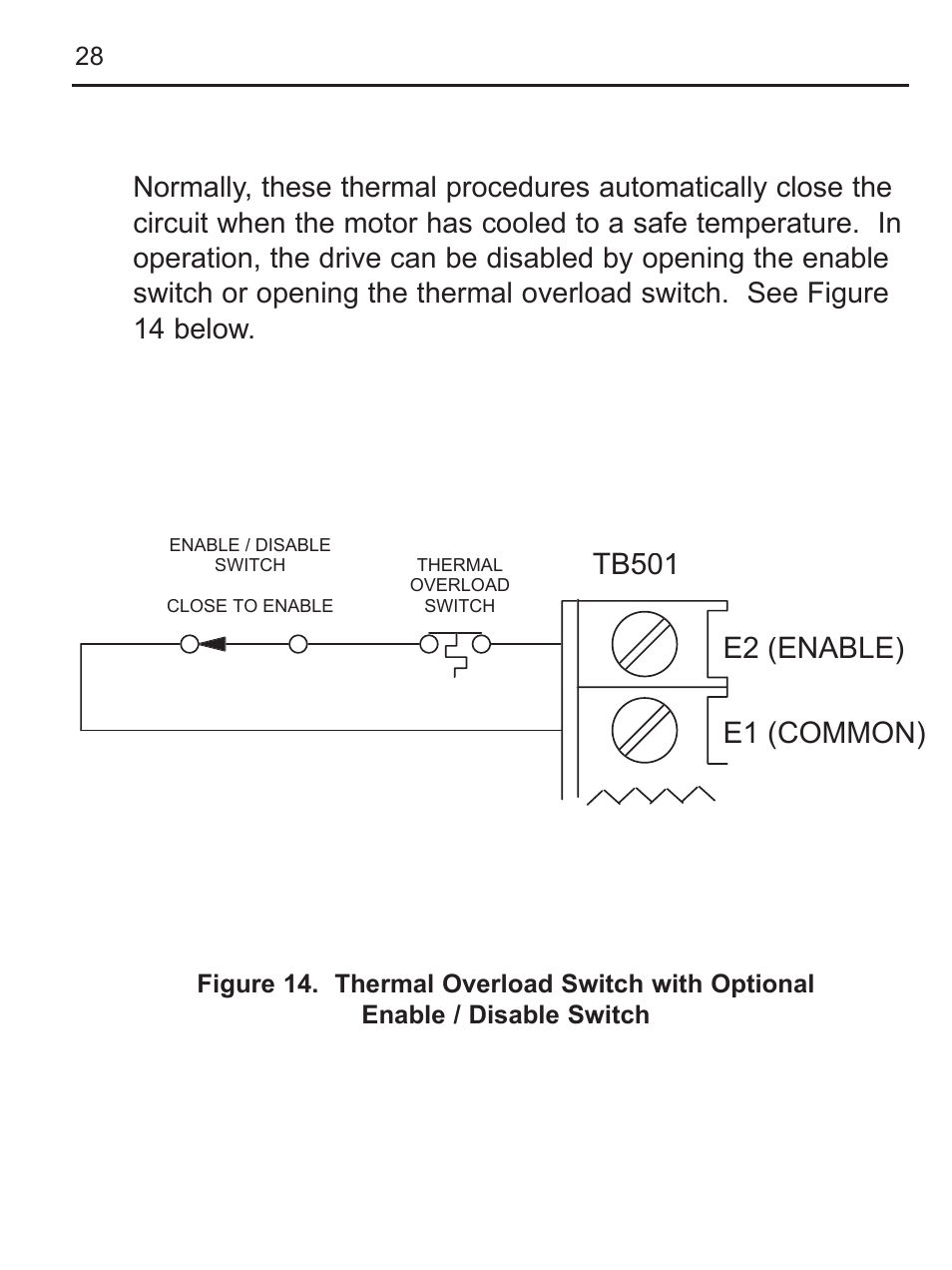 Tb501 | LEESON FHP Series NEMA 4x Variable Speed Drive User Manual | Page 37 / 67