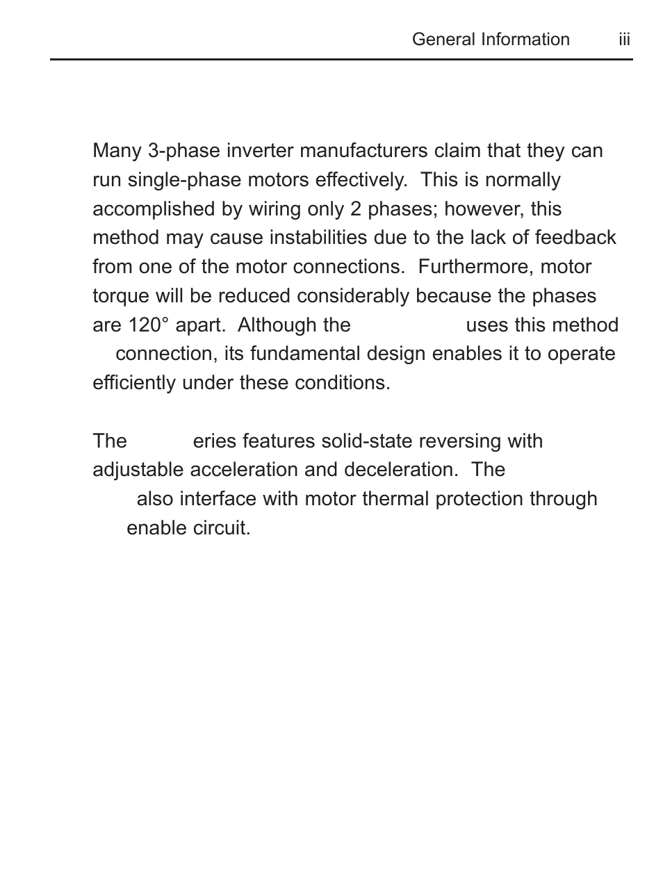 LEESON FHP Series NEMA 4x Variable Speed Drive User Manual | Page 4 / 67