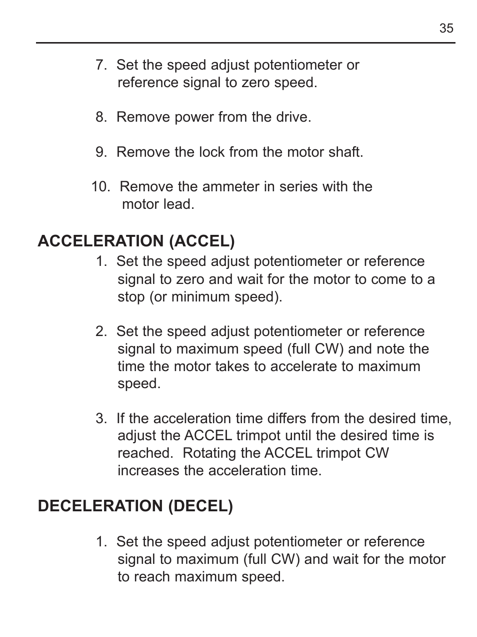 LEESON FHP Series NEMA 4x Variable Speed Drive User Manual | Page 44 / 67