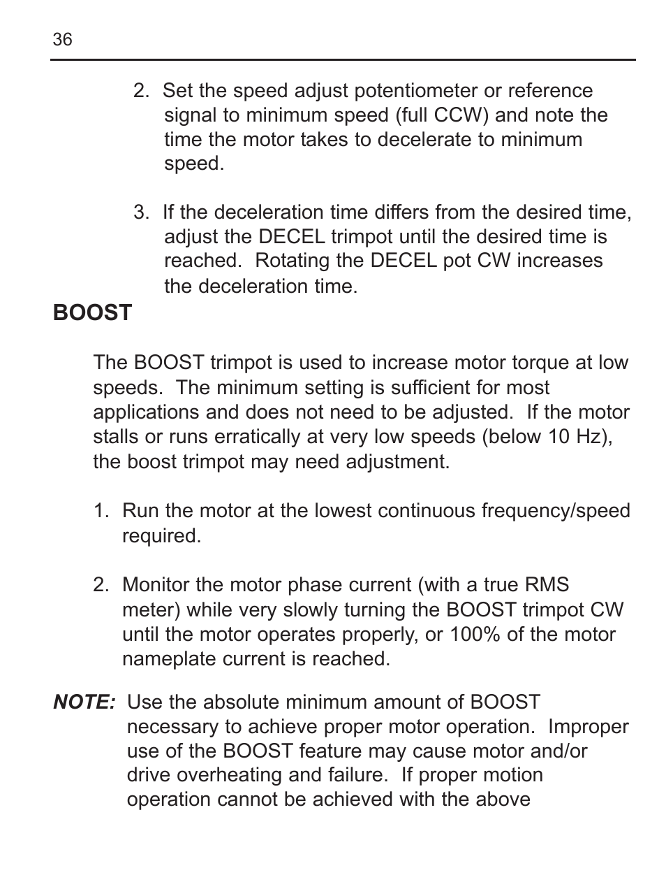 LEESON FHP Series NEMA 4x Variable Speed Drive User Manual | Page 45 / 67