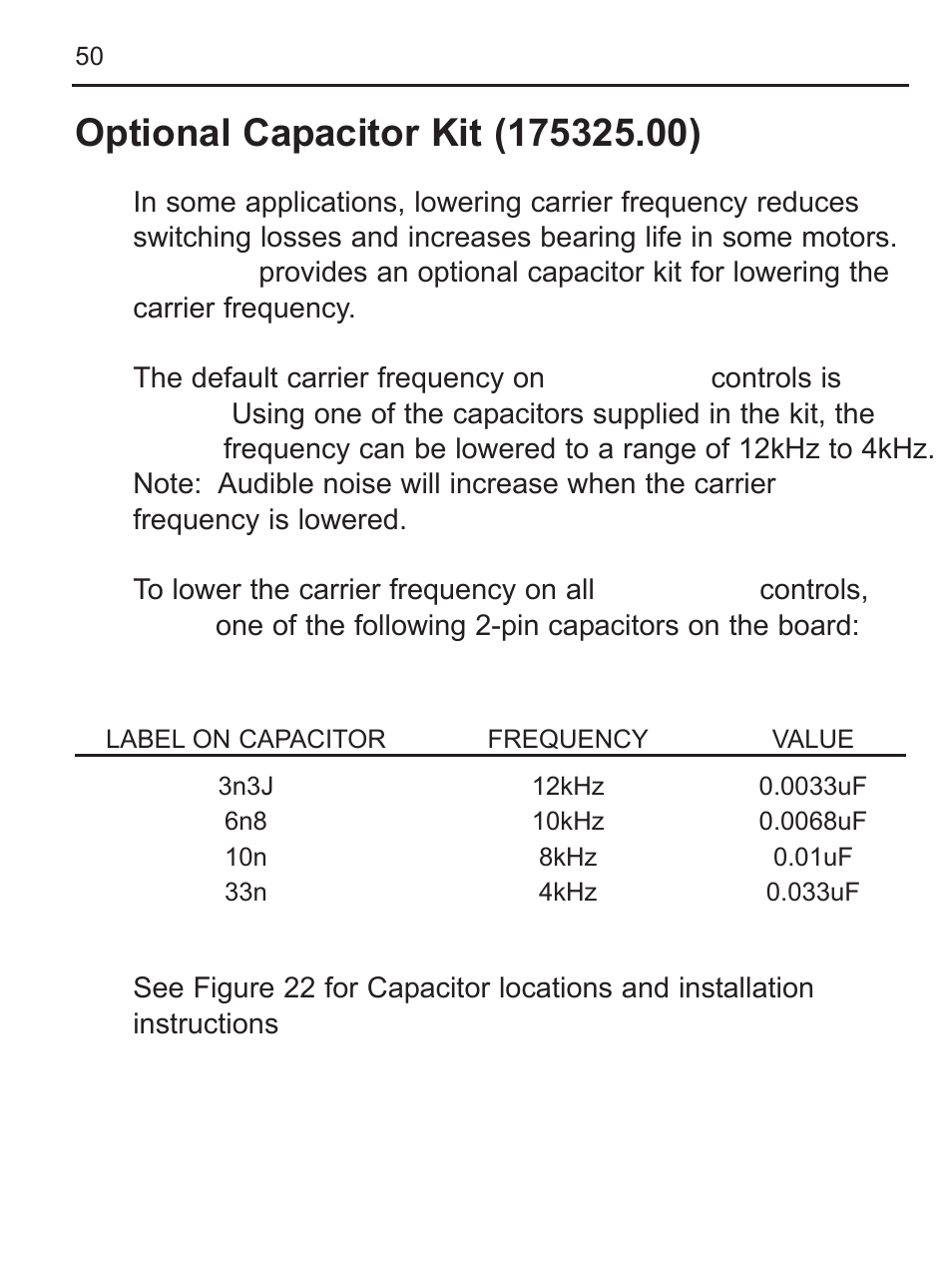 LEESON FHP Series NEMA 4x Variable Speed Drive User Manual | Page 59 / 67