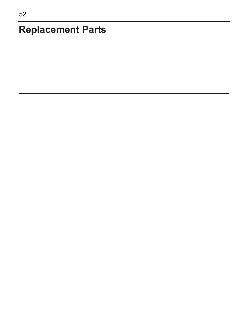 Replacement parts | LEESON FHP Series NEMA 4x Variable Speed Drive User Manual | Page 61 / 67