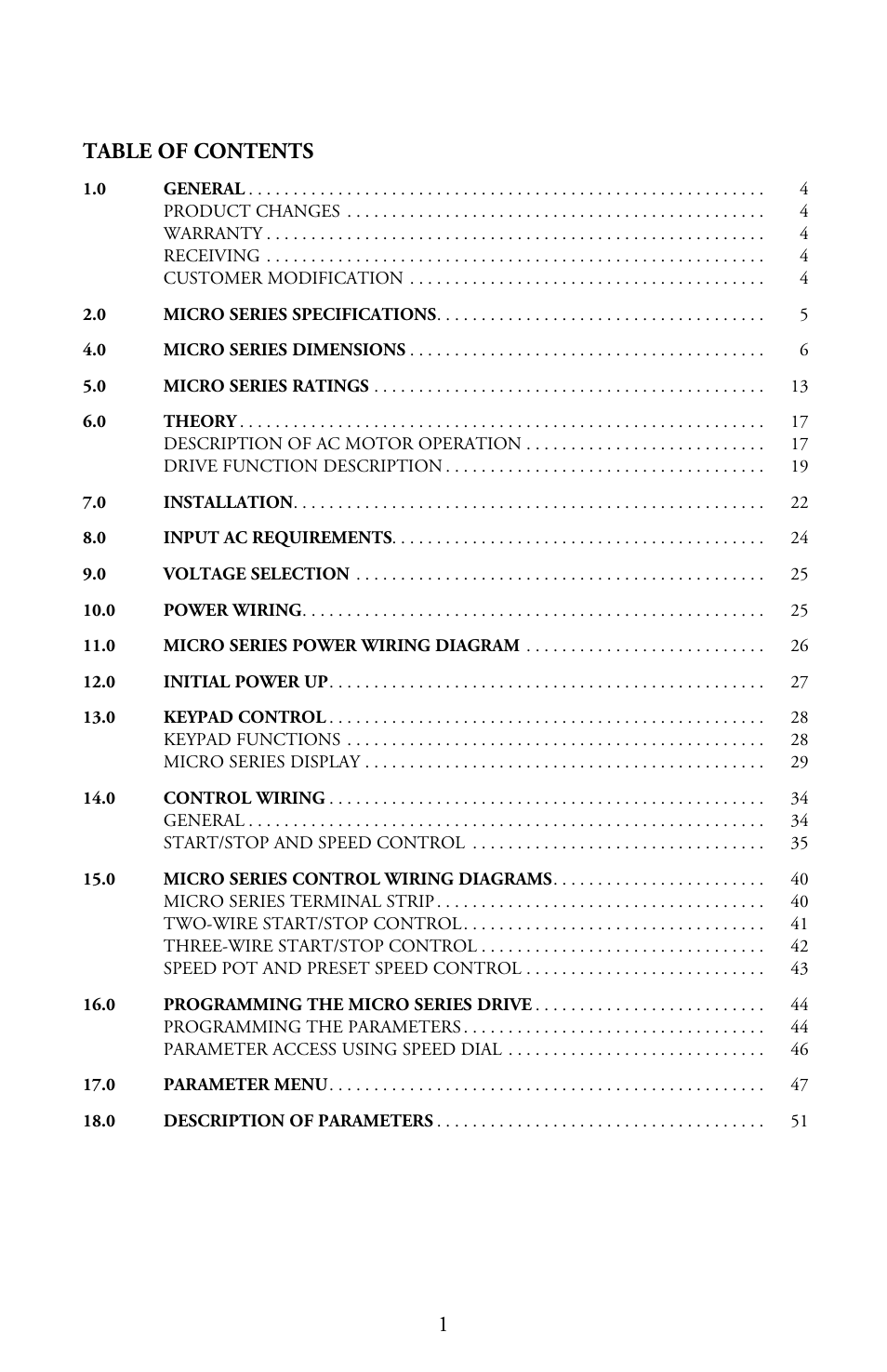 LEESON Micro Series Compact Inverters User Manual | Page 3 / 92