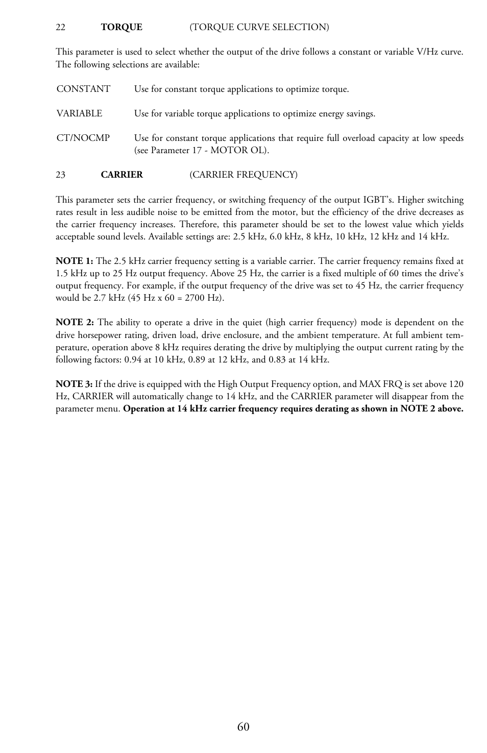 LEESON Micro Series Compact Inverters User Manual | Page 62 / 92