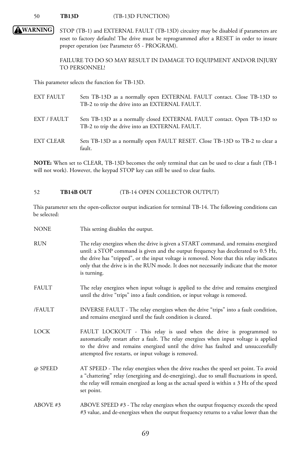 LEESON Micro Series Compact Inverters User Manual | Page 71 / 92