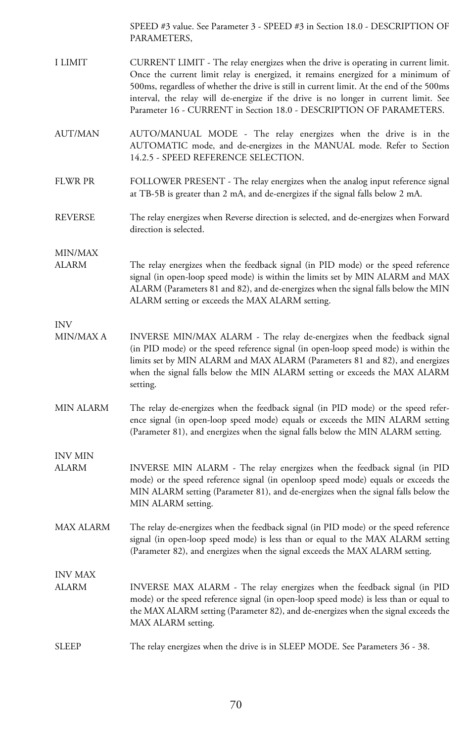 LEESON Micro Series Compact Inverters User Manual | Page 72 / 92