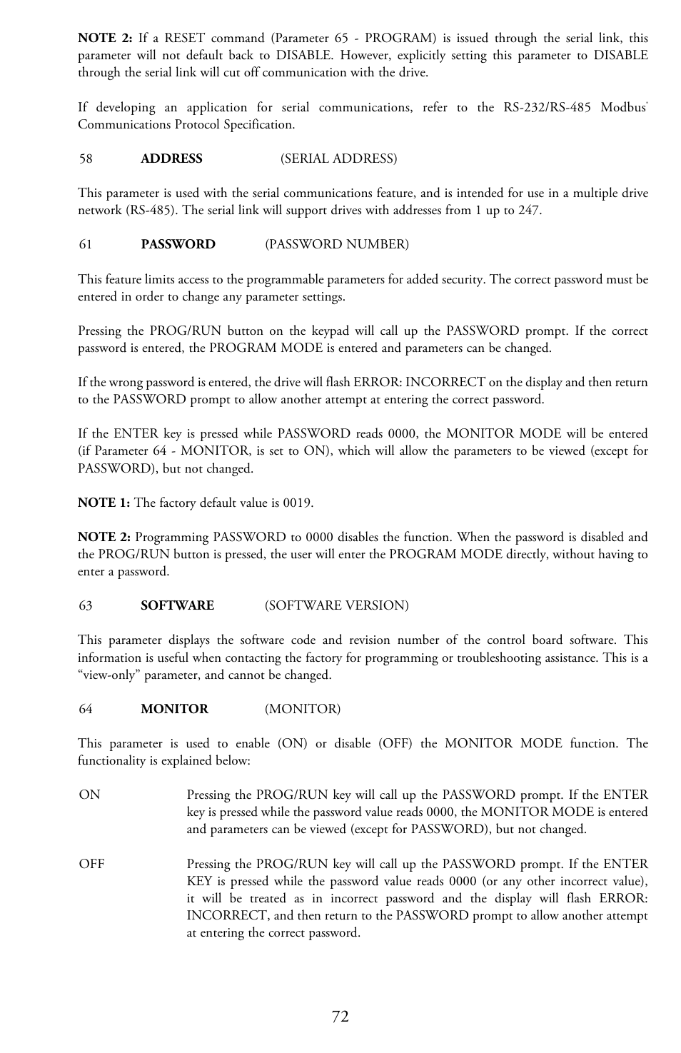 LEESON Micro Series Compact Inverters User Manual | Page 74 / 92