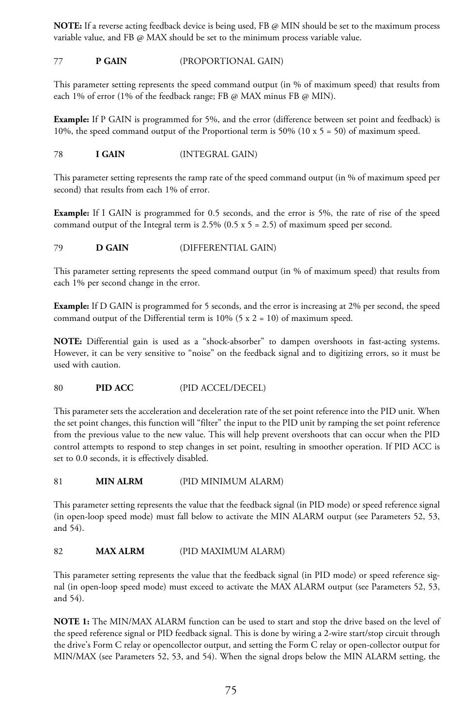 LEESON Micro Series Compact Inverters User Manual | Page 77 / 92