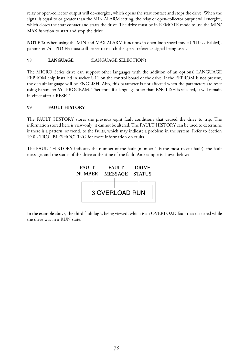 LEESON Micro Series Compact Inverters User Manual | Page 78 / 92