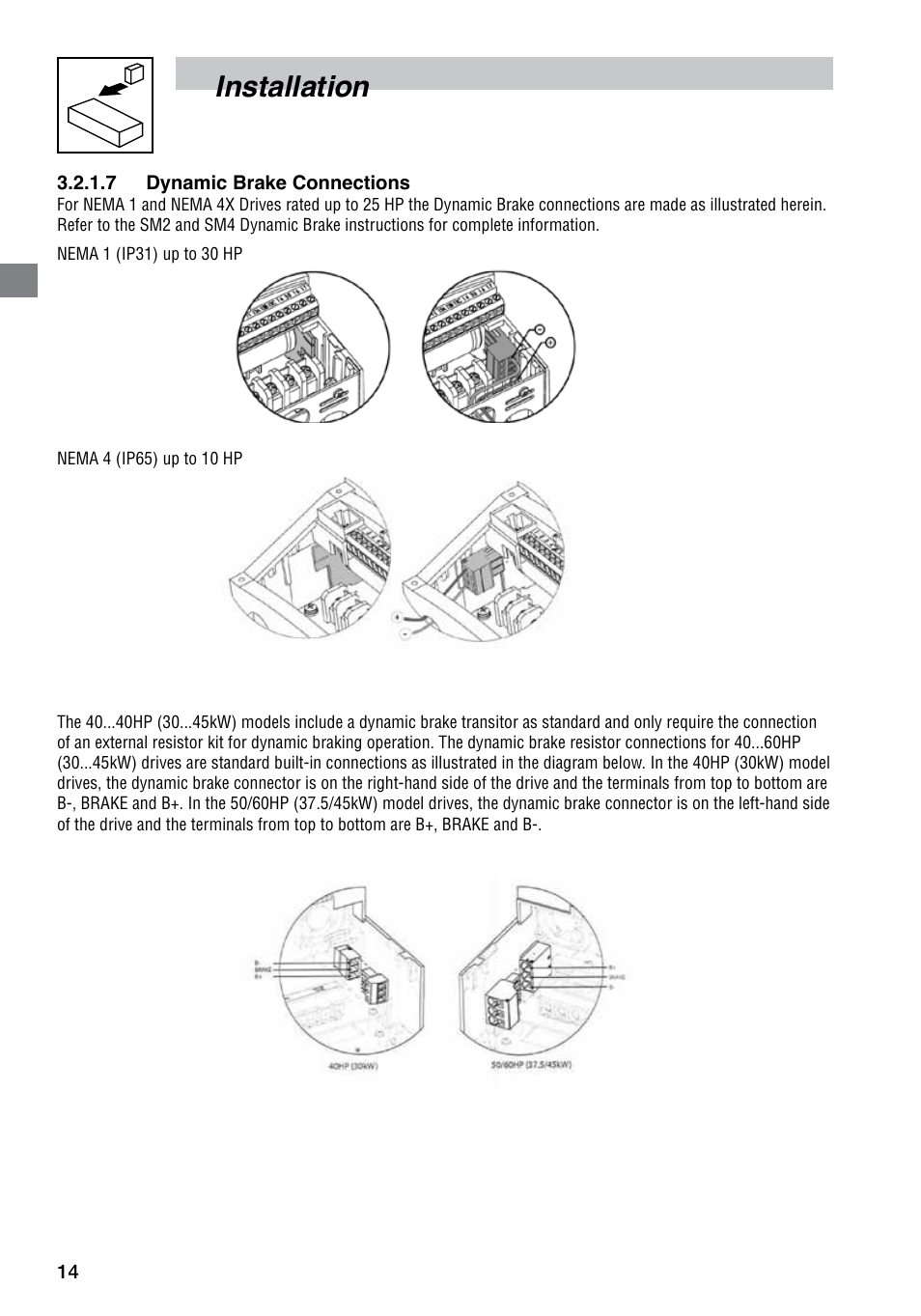 Installation | LEESON SM4 Series Flux Vector User Manual | Page 15 / 70
