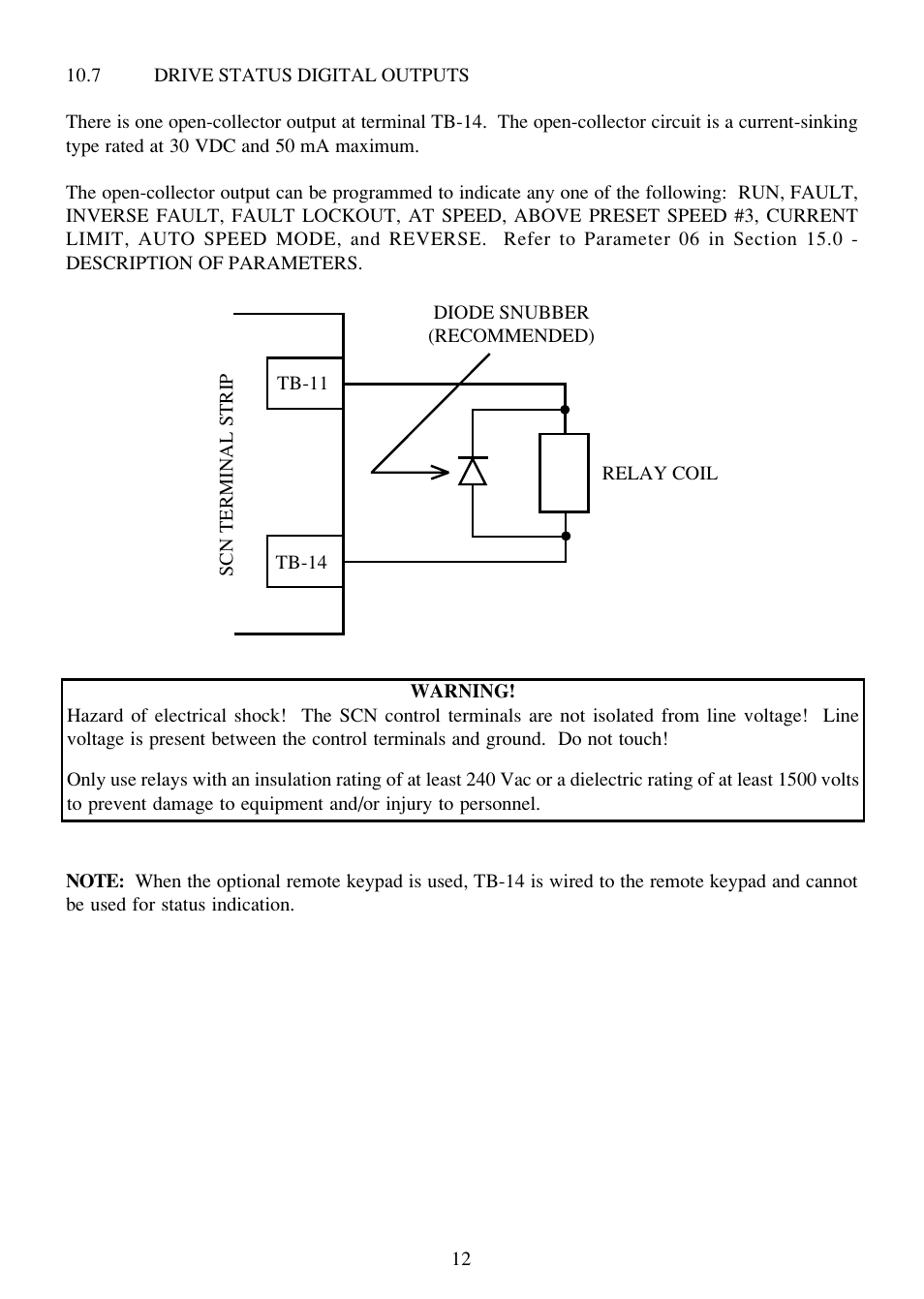 LEESON SM-Basic Series Sub-Micro Inverters (Obsolete) User Manual | Page 16 / 47