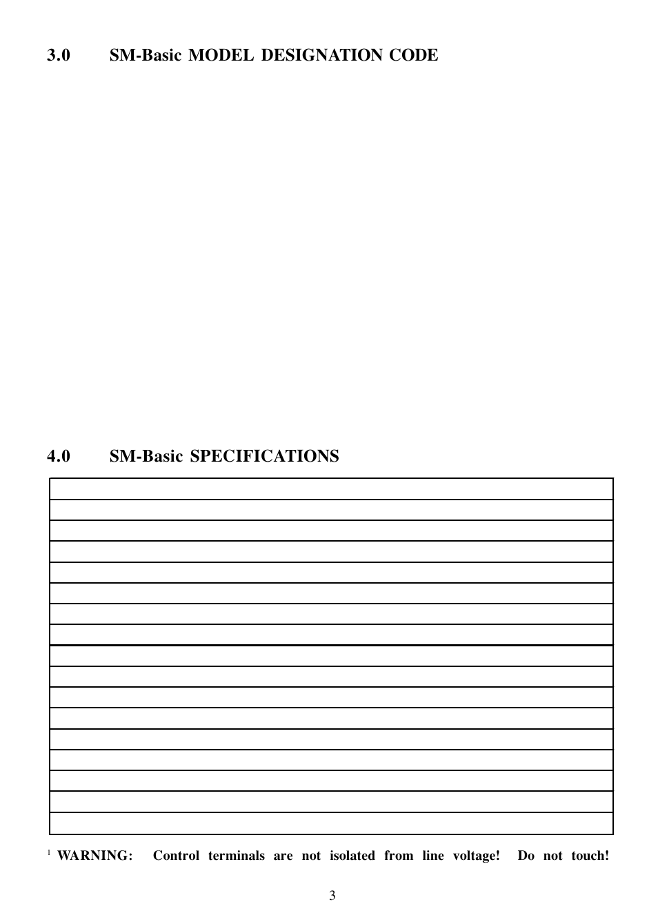 LEESON SM-Basic Series Sub-Micro Inverters (Obsolete) User Manual | Page 7 / 47