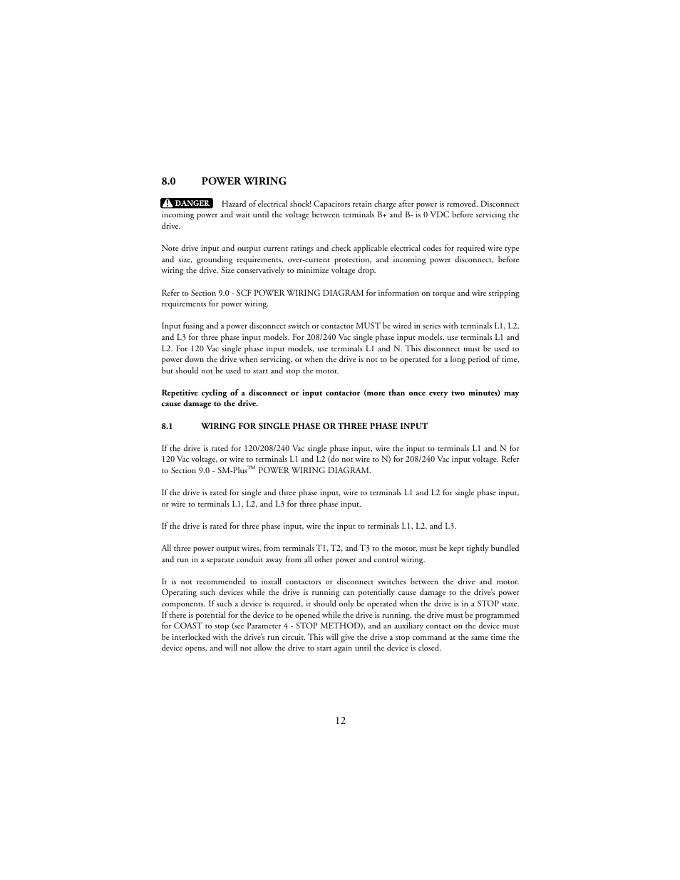 LEESON SM-Plus Series Sub-Micro Inverters User Manual | Page 16 / 66