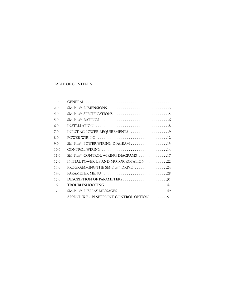 LEESON SM-Plus Series Sub-Micro Inverters User Manual | Page 2 / 66