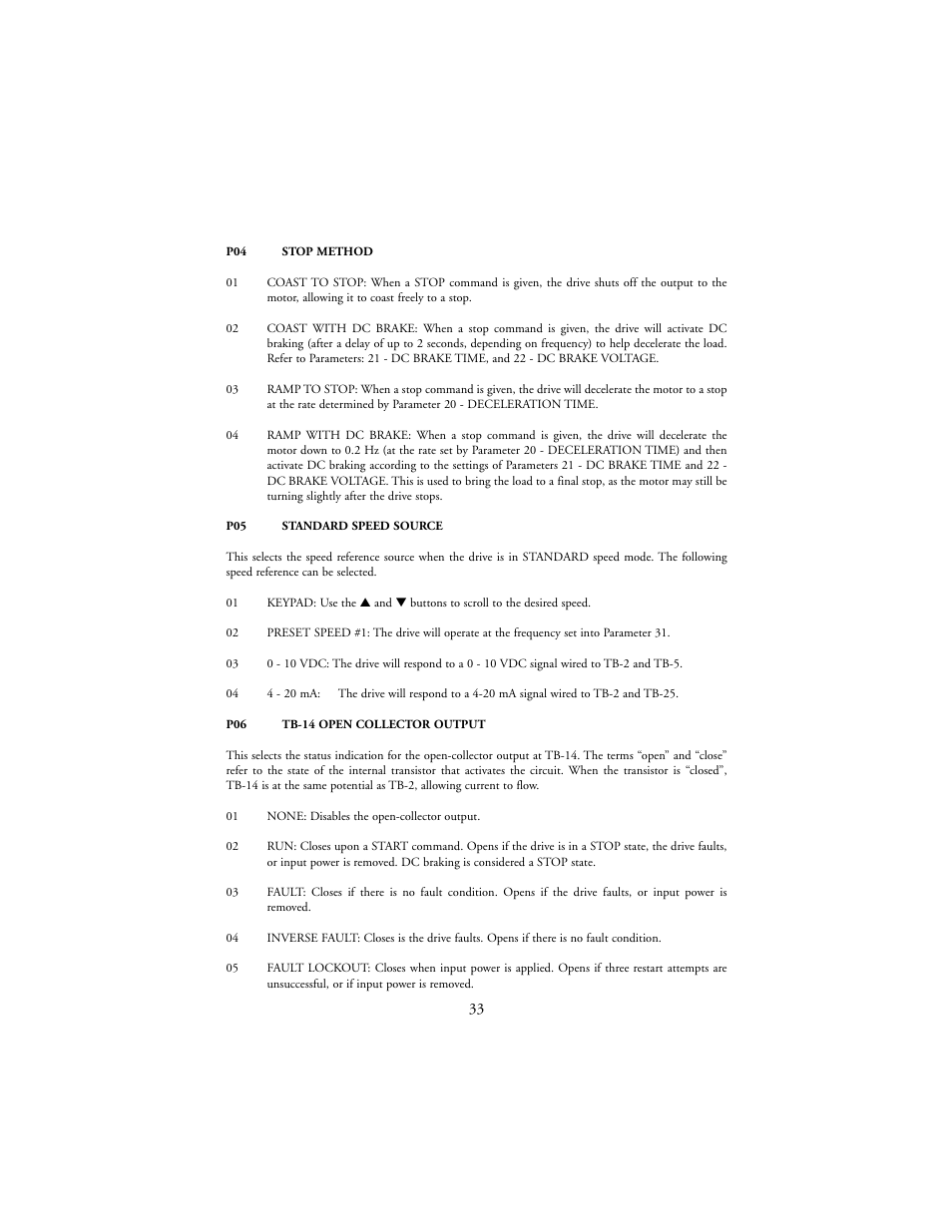 LEESON SM-Plus Series Sub-Micro Inverters User Manual | Page 37 / 66