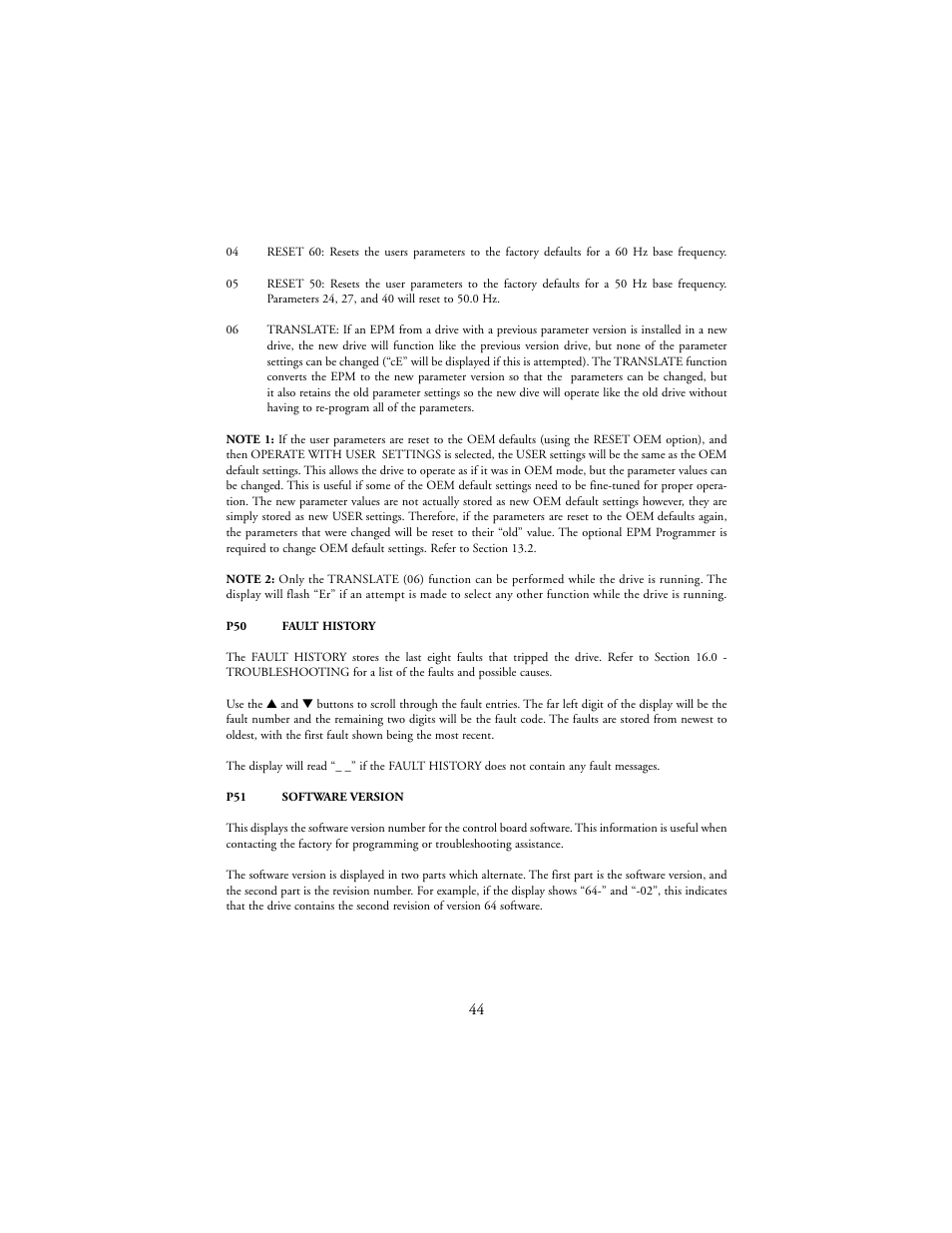 LEESON SM-Plus Series Sub-Micro Inverters User Manual | Page 48 / 66