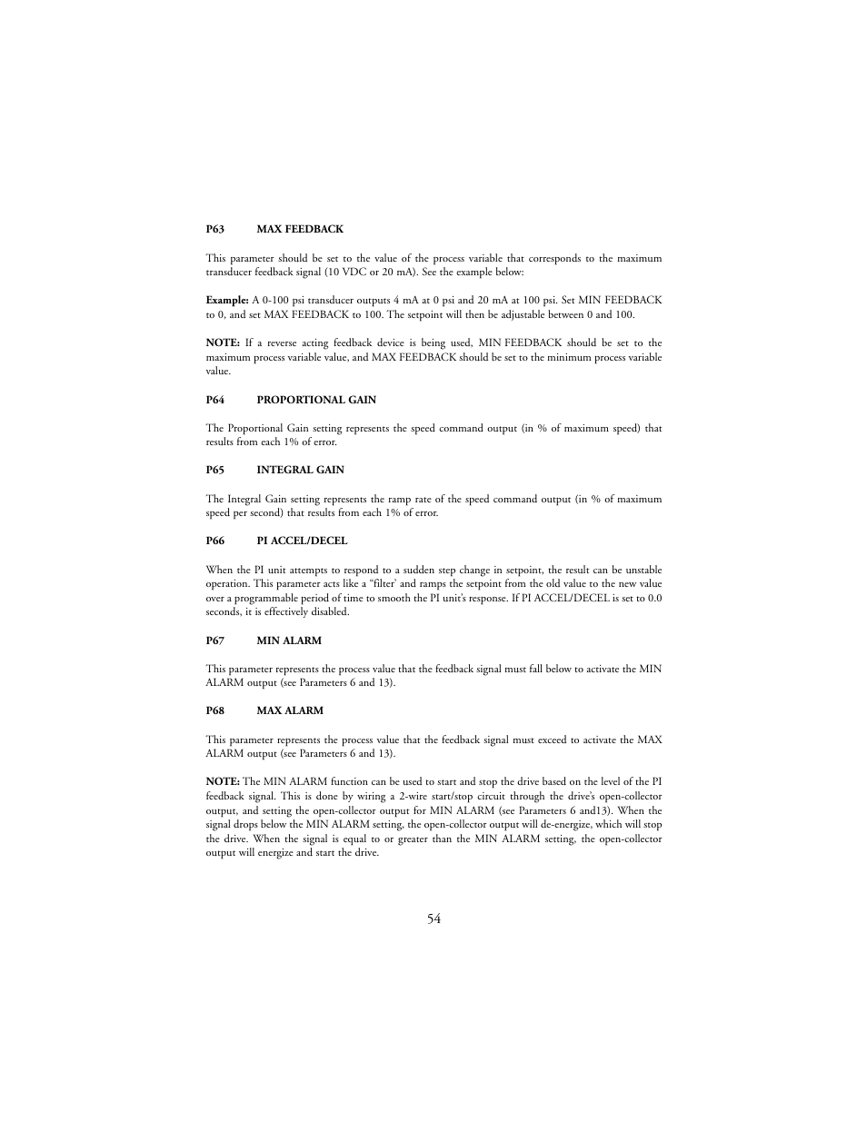 LEESON SM-Plus Series Sub-Micro Inverters User Manual | Page 58 / 66