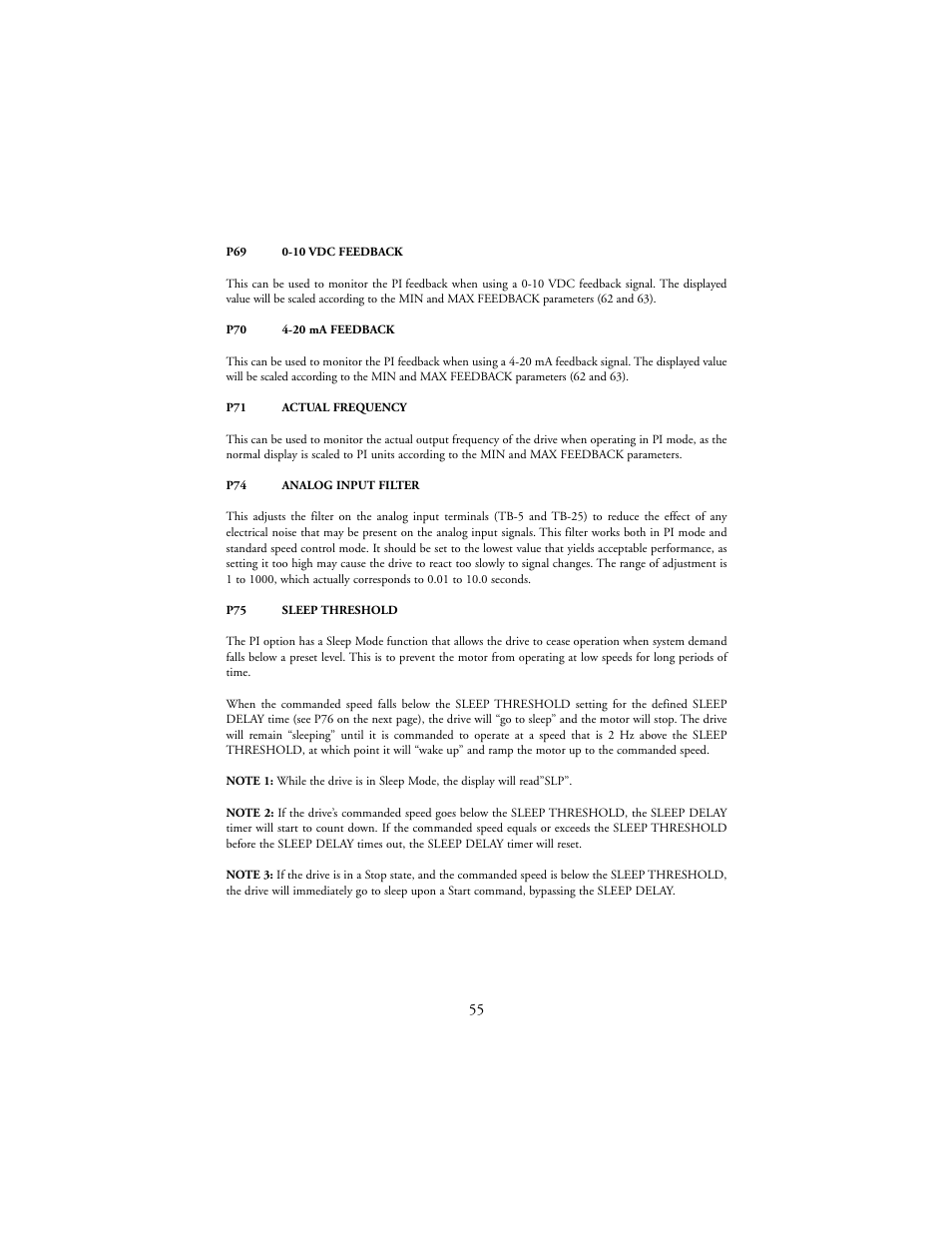 LEESON SM-Plus Series Sub-Micro Inverters User Manual | Page 59 / 66