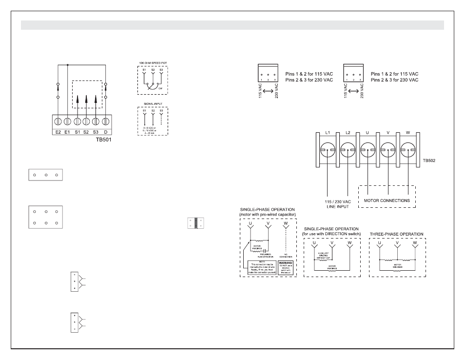 Jmp504, Jmp505 | LEESON FHP Series NEMA 4x 175326 Quick Start Guide User Manual | Page 2 / 2