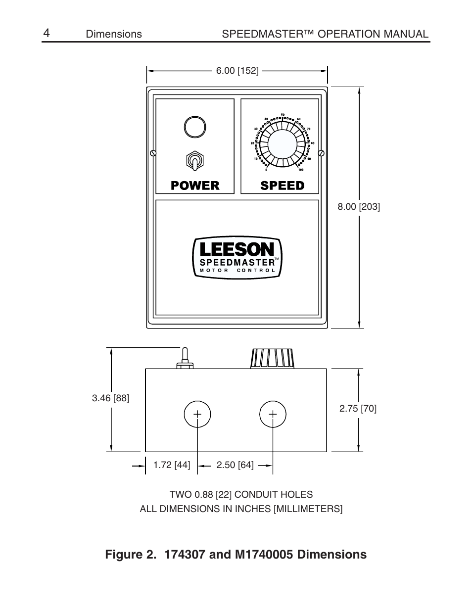 LEESON Chassis Mount SCR Control User Manual | Page 10 / 60