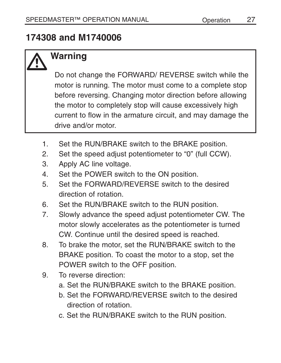 LEESON Chassis Mount SCR Control User Manual | Page 33 / 60