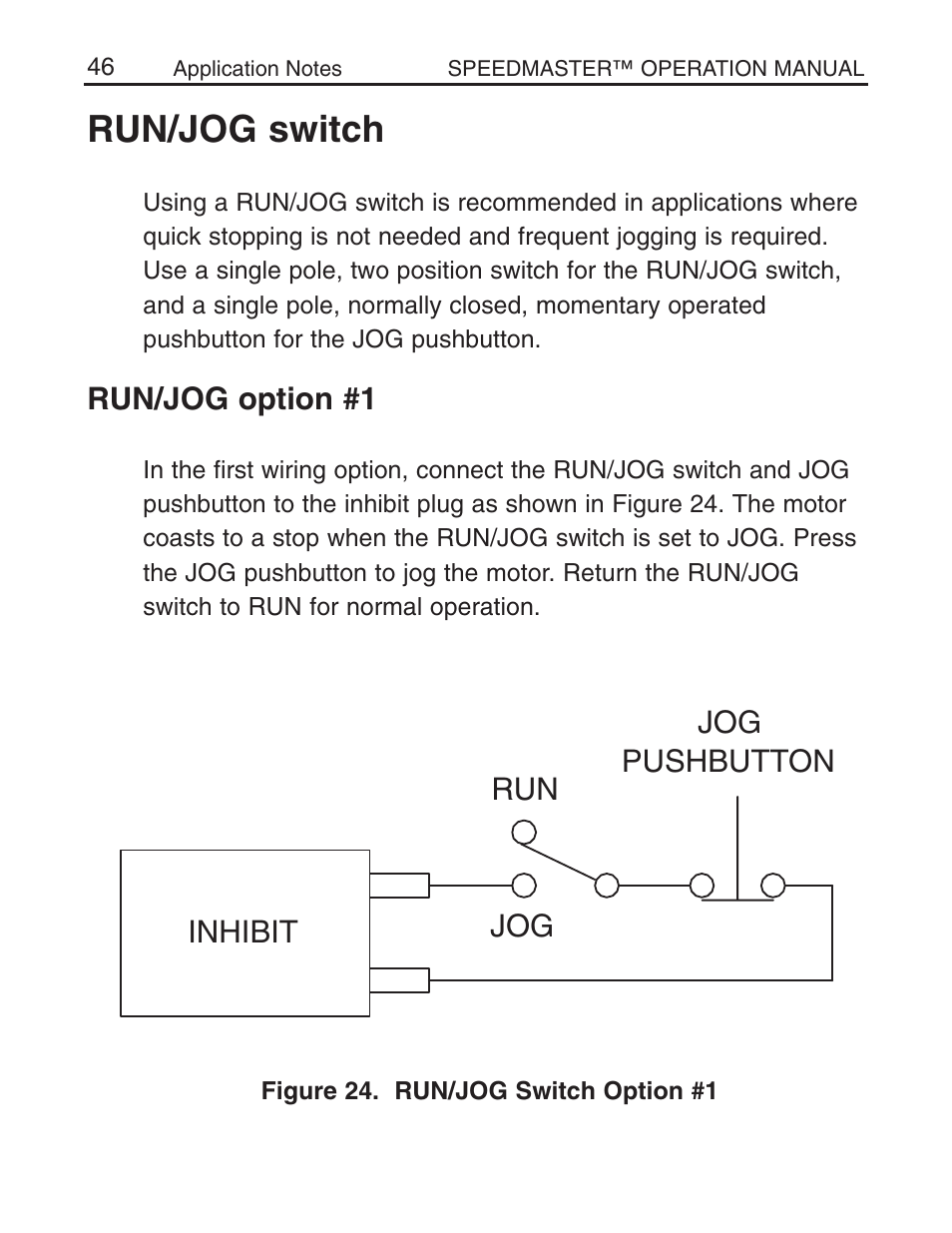 Run/jog switch | LEESON Chassis Mount SCR Control User Manual | Page 52 / 60